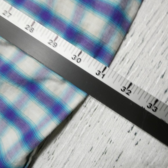 Roper Shirt Mens 2XL Blue Plaid Button Front Western Long Sleeve Cowboy Casual - Picture 9 of 9